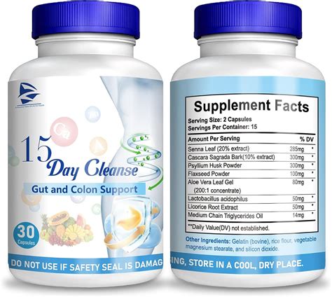 15 Day Gut Cleanse Gut And Colon Support 15 Day Cleanse