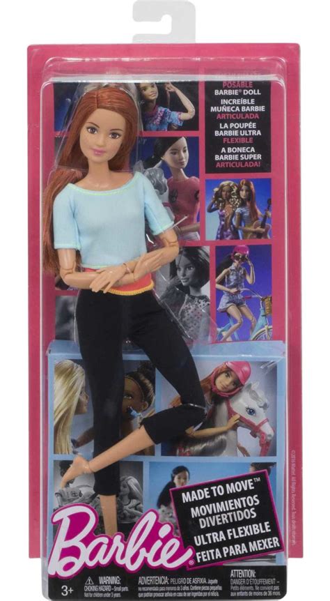 Mua Barbie Made To Move Posable Doll In Pastel Blue Color Blocked Top And Yoga Leggings