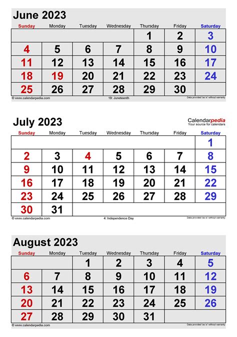 June July 2023 Calendar 2023 Calendar