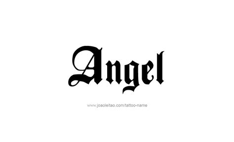 Angel Name Tattoo Designs