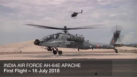First Indian Air Force Boeing Ah 64e Apache Attack Helicopter Makes