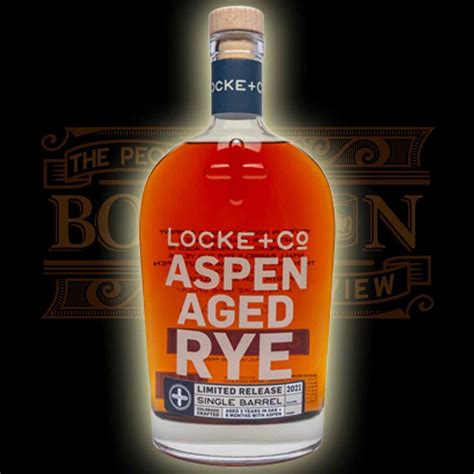Locke Co Aspen Aged Single Barrel Rye Whiskey Reviews Mash Bill