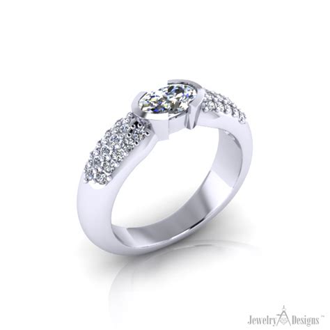 Combining the finest in certified diamonds with top quality designer engagement rings and fine jewelry, we consistently deliver a brilliant diamond buying experience ® to. Oval Diamond Pave' Ring - Jewelry Design Blog