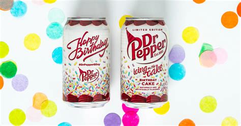 Dr Pepper Has A New Soda That Tastes Like Birthday Cake And Vanilla
