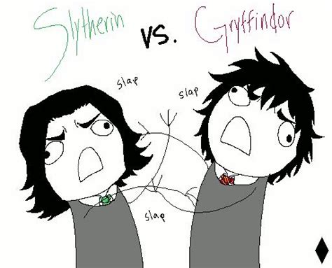 Check spelling or type a new query. I set out to draw the most epic Slytherin vs. Gryffindor picture ever. Close enough. : harrypotter