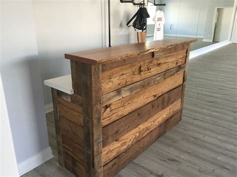 Wood Reception Desk Ideas
