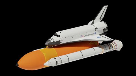 Space Shuttle Side Boosters And Fuel Tank Free 3d Model Cgtrader