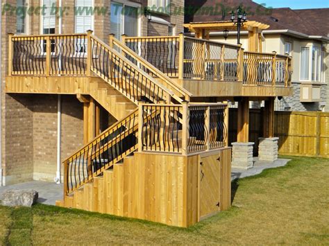 How To Build Deck Stairs With A Landing In The Middle