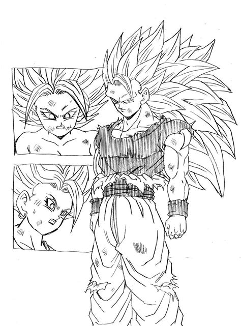 Free printable goku coloring pages. youngjijii sur Twitter : "今日のドラゴンボール超 久々に超サイヤ人3が見れてテンション ...