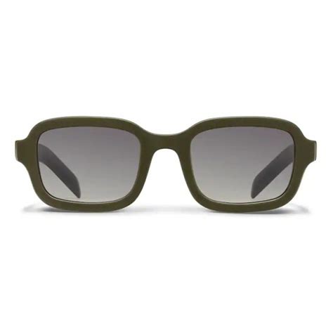 Prada Rectangular Sunglasses Military Green Prada Collection