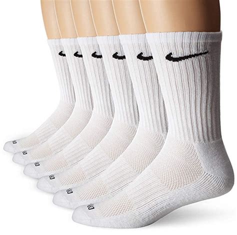 Nike Dri Fit Crew Training Socks White Large Pair Walmart Com