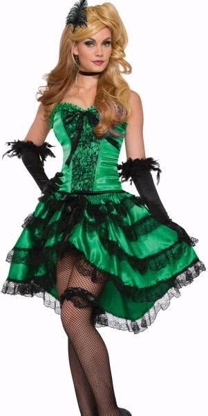 Saloon Girl Costume Dress Sexy Womens Green Western Westworld Can Can Burlesque Ebay
