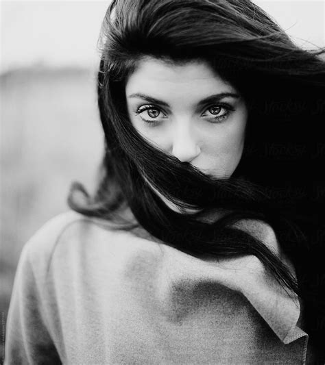 Black And White Portrait Of A Girl By Stocksy Contributor Koki Jovanovic Stocksy