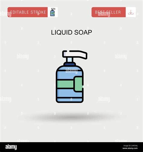 Liquid Soap Simple Vector Icon Stock Vector Image And Art Alamy