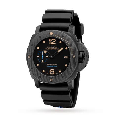 Panerai Submersible Carbotech 3 Days 47mm Mens Watch Pam00616 Mens