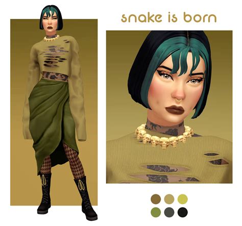 Sims 4 Day 4 Snake Is Born By Tammy Tanuka The Sims Game