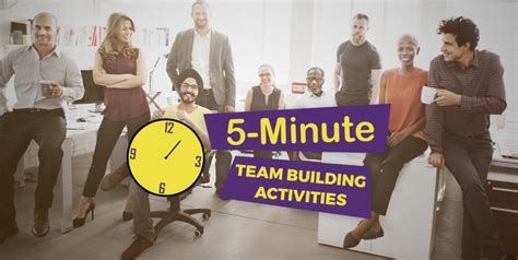 Printable 5 Minute Team Building Activities