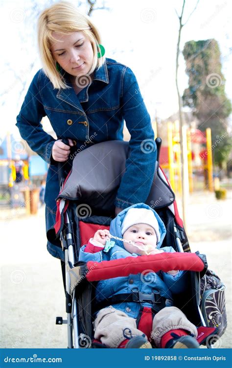 Mother Walking Baby Stock Photo Image Of Infant Parent 19892858