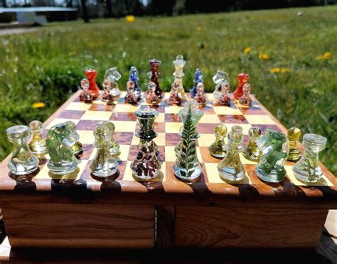 Sosuperawesomebotanical Resin Chess Setsencasing Nature On Etsy Diy