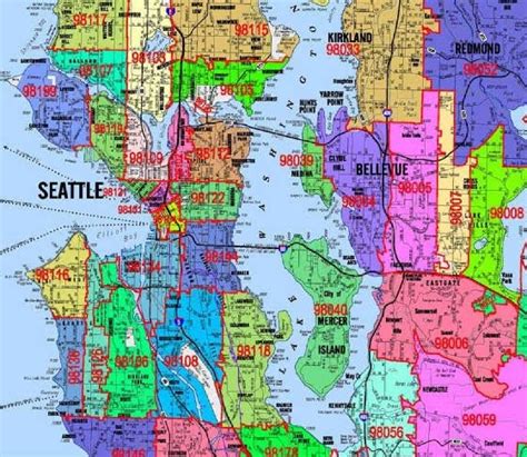 Zip Code Map Of Seattle Australia Map