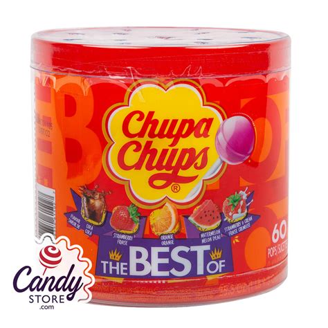 chupa chups best of assorted lollipops 60ct tub