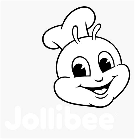 Jollibee Logo Black And White Jollibee Logo Hd Png Download