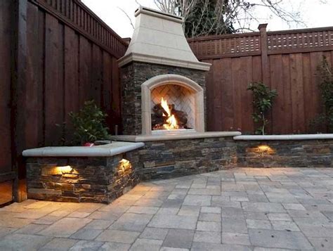 Wooden Privacy Fence Patio And Garden Ideas 25 Homespecially Backyard Fireplace Outdoor