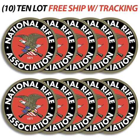 10 Nra National Rifle Association Gun 2nd Amendment Vinyl Stickers