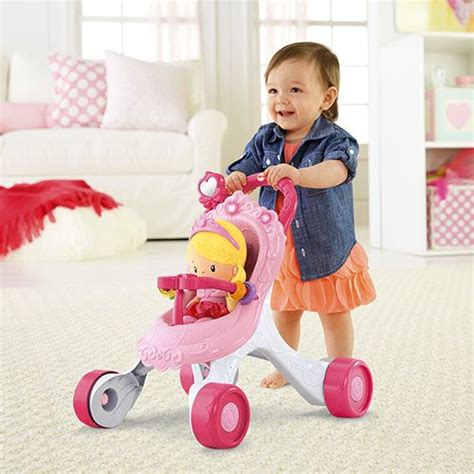 Princess Mommy Stroll Along Musical Walker Baby Girl Toys Fisher