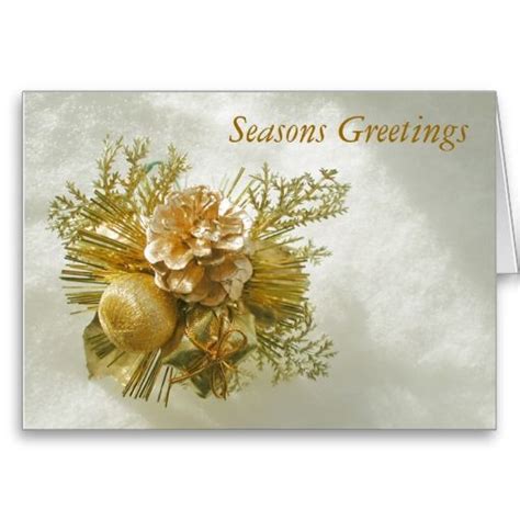 Seasons Greetings Gold Photo Card By Janz Zazzle Holiday Design