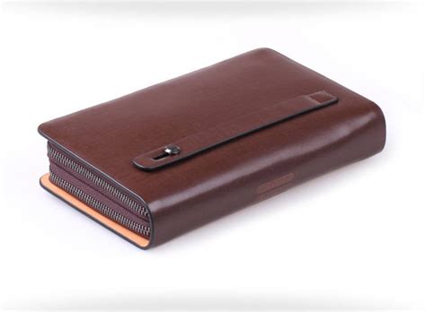Niucunzh handbag for men clutch bag hand purs. Mens leather clutch bag, coffee fashion bag - BagsWish