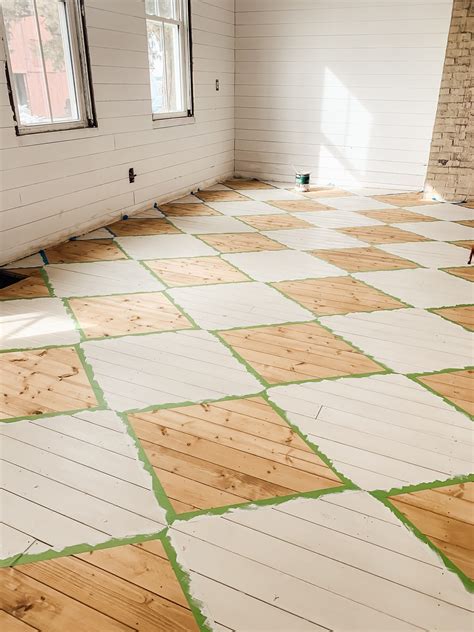 How To Paint A Harlequin Floor Pattern Midcounty Journal