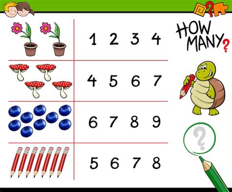 Premium Vector Counting Game For Kids