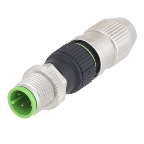 M12 4 Pin A Code Male Field Termination Connector 23 20awg M12ft4am