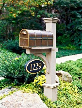 Mailboxes must be placed 6 to 8 inches away from the curb; House Numbers And Mailboxes - Foter