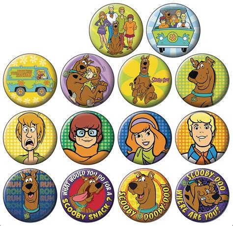 Mar218728 Scooby Doo 144pc Button Asst Dis Previews World