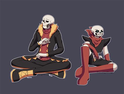 Swapfell Red Skelebros Stereotype Orange Illustrations Art Street