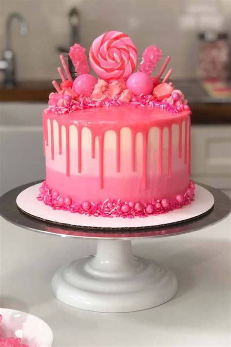As you can see it is very possible to give a type 1 diabetic child a normal birthday cake. Pink Drip Cake: Easy Recipe and Tutorial - Chelsweets ...