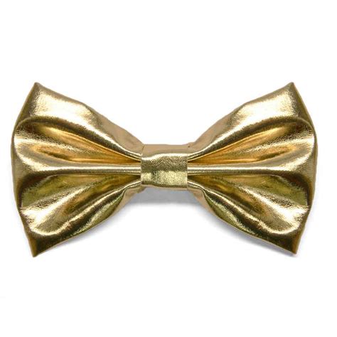 Gold Metallic Bow Tie Shop At Tiemart Tiemart Inc