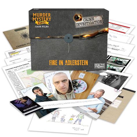 Buy Murder Mystery Party Case Files Fire In Adlerstein Unsolved