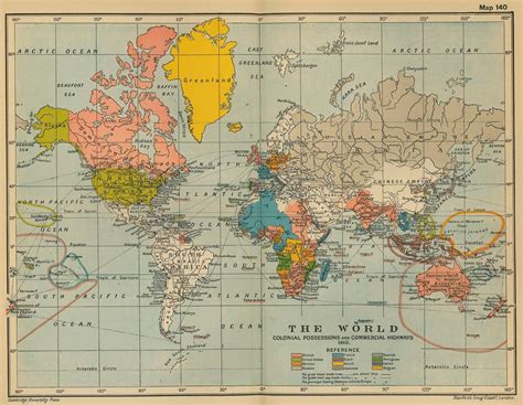 World Map 1910 Vintage World Map Poster World Map World Map Poster