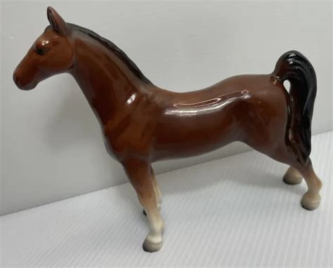 Vintage Brown Horse Porcelain Figure Figurine 65 By 6 2949 Picclick