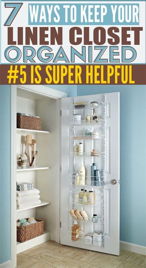 Baskets & bins, cabinets, carts, cd & dvd cases 7 Linen Closet Organizing Tips - Organize Your Linen ...