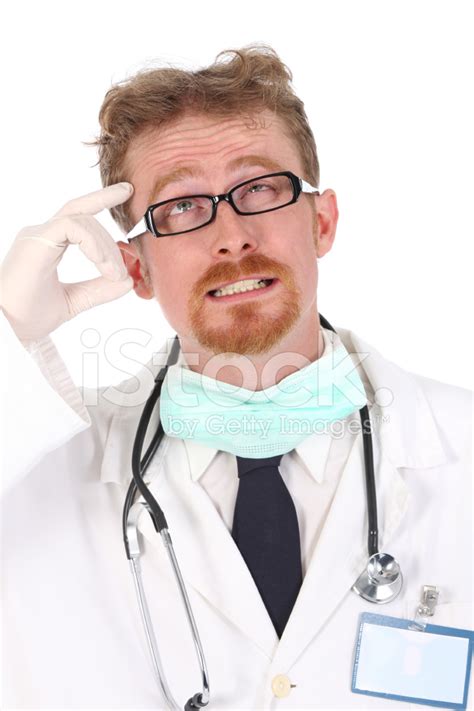 Doctor Thinking Stock Photo Royalty Free Freeimages