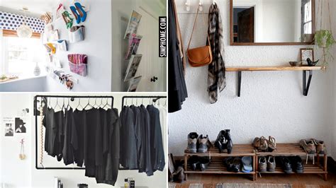 Transform your walls into closets. 12 Bedroom Organization With No Closet Ideas - Simphome