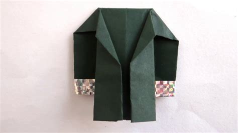 How To Make A Paper Coat Easy Origami Suit Jacket Tutorial Origami