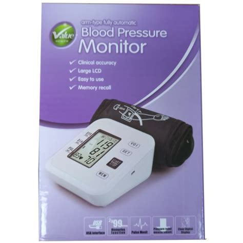 Value Health Blood Pressure Monitor Blood Pressure Monitors Chemist