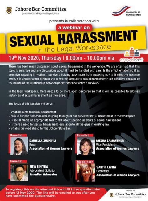 Circular No 6620 Sexual Harassment In The Legal Workspace 19 Nov