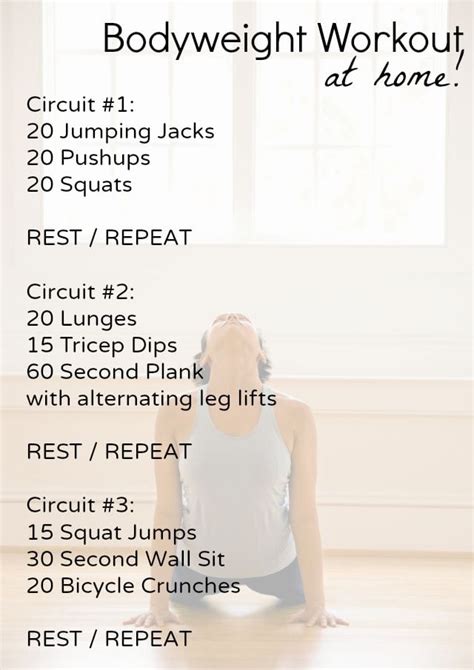 Start by finding how many reps you can do of a bodyweight exercise before your form breaks. Beginner Bodyweight Home Workout | Shaping Up To Be A Mom