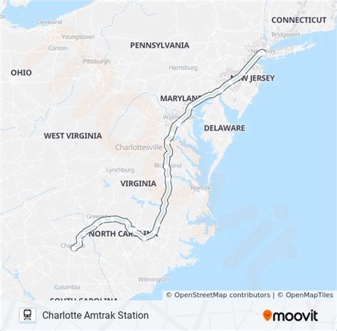 Carolinian Route Schedules Stops And Maps Charlotte Amtrak Station